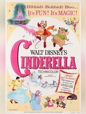 Custom Cinderella Movie Poster Fridge Magnet Home Office Kitchen Decor